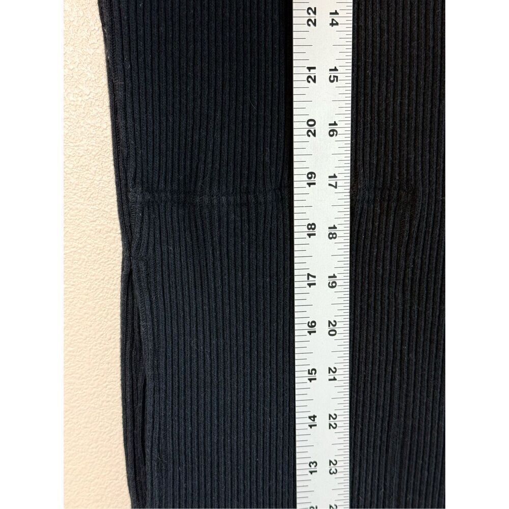 Free People Beach Black Cotton Short Sleeve Midi V-Neck Dress Women’s Small - Picture 11 of 13